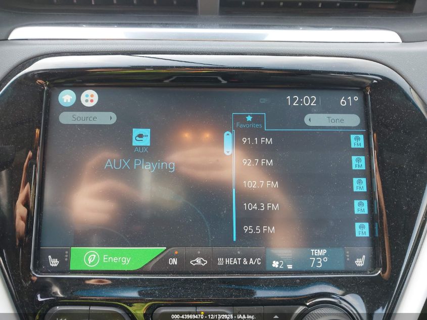 2017 Chevrolet Bolt Ev Premier VIN: 1G1FX6S08H4139537 Lot: 43969470