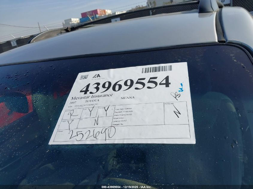 2007 Toyota Sienna Le VIN: 5TDZK23C57S045297 Lot: 43969554