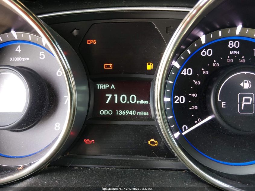 2012 Hyundai Sonata Gls VIN: 5NPEB4AC2CH467332 Lot: 43969574