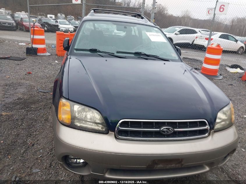 2000 Subaru Outback VIN: 4S3BH6652Y7606619 Lot: 43969602