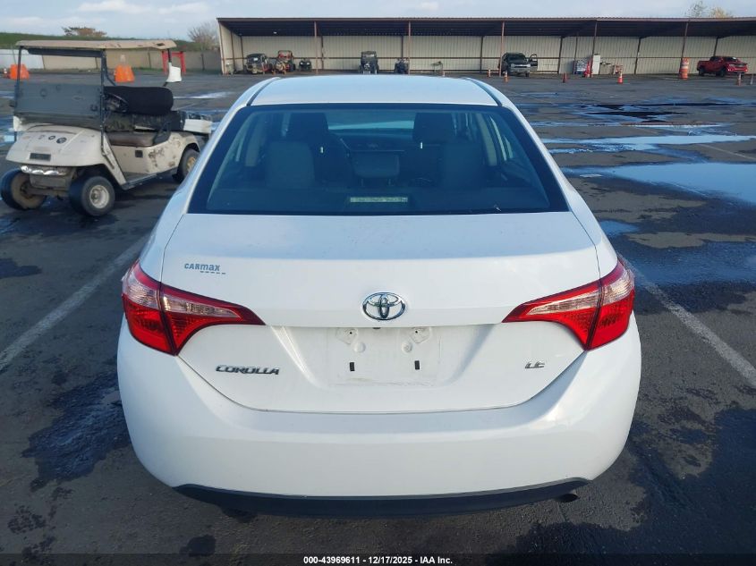 2018 Toyota Corolla Le VIN: 2T1BURHE5JC076290 Lot: 43969611