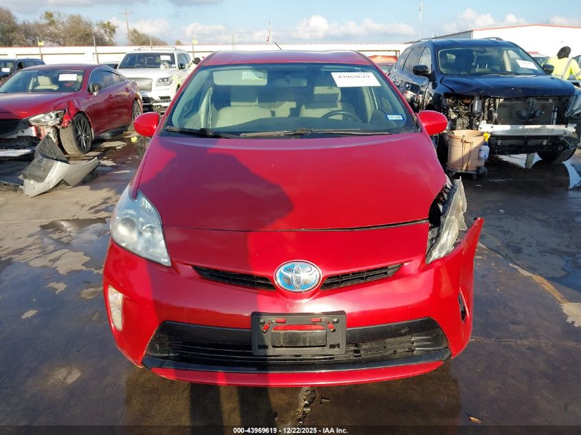 2012 Toyota Prius Three VIN: JTDKN3DU2C5482860 Lot: 43969619