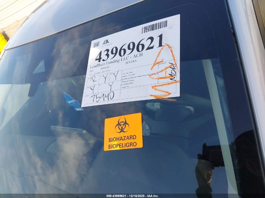 2023 Nissan Sentra Sv Xtronic Cvt VIN: 3N1AB8CV0PY278792 Lot: 43969621