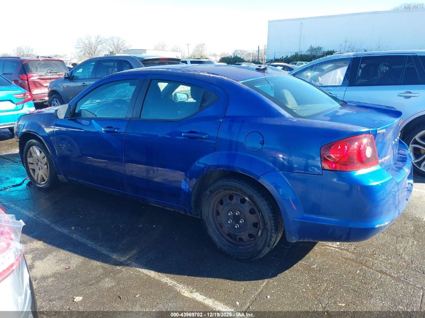 2014 Dodge Avenger Se VIN: 1C3CDZAB8EN196323 Lot: 43969702