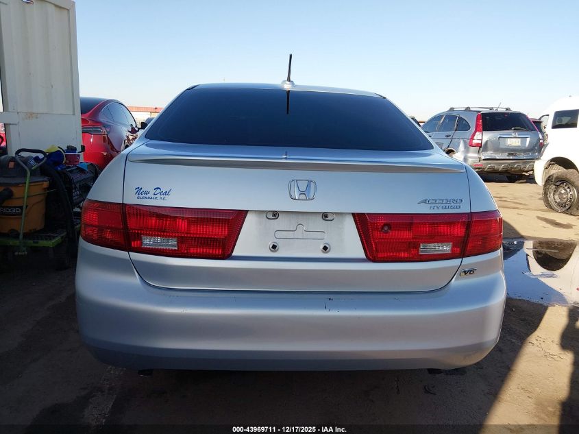 2005 Honda Accord Hybrid Ima VIN: JHMCN36545C009551 Lot: 43969711