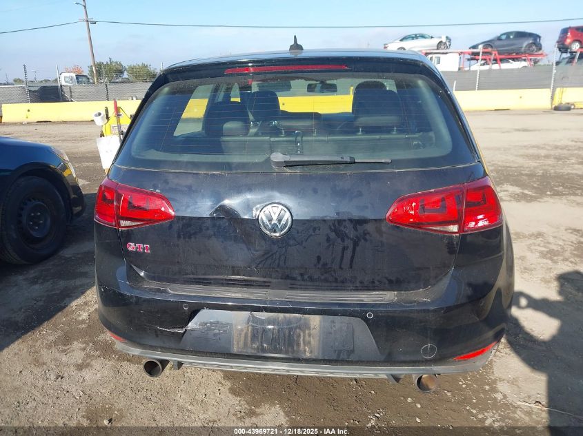 2015 Volkswagen Golf Gti 2.0T Autobahn W/Performance Package 4-Door VIN: 3VW547AU0FM088135 Lot: 43969721