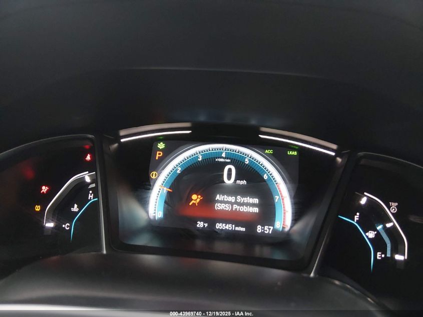 2019 Honda Civic Ex-L VIN: 2HGFC1F70KH650541 Lot: 43969740