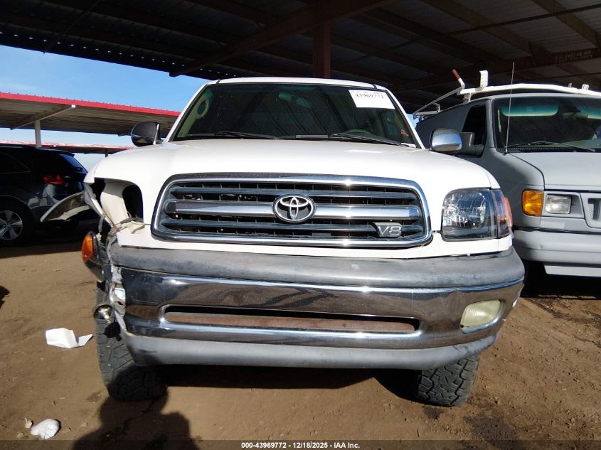 2000 Toyota Tundra Sr5 V8 VIN: 5TBBT4418YS065870 Lot: 43969772