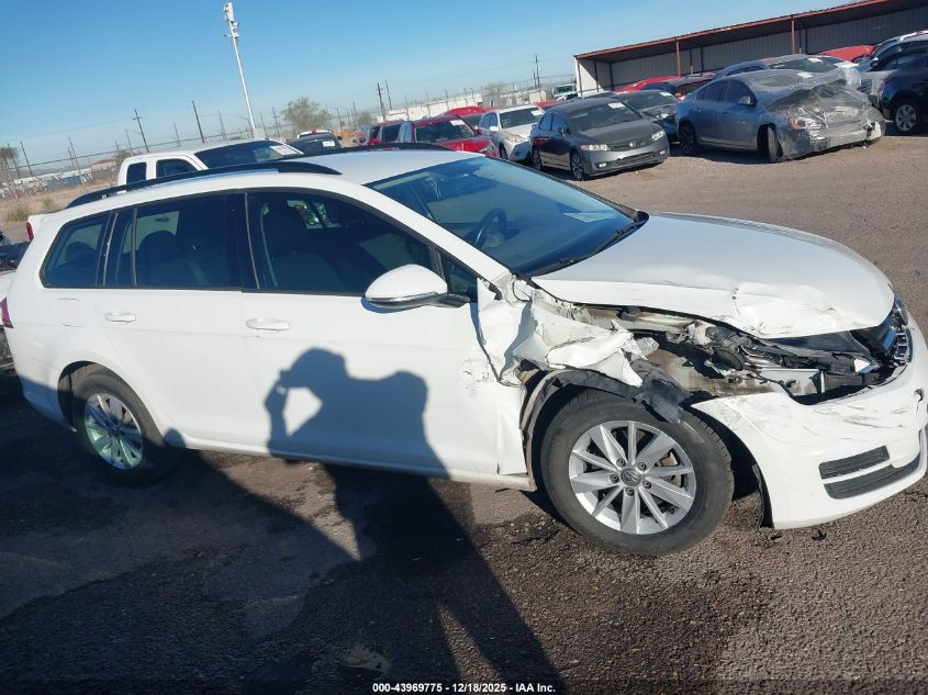 2017 Volkswagen Golf Sportwagen Tsi S/Tsi Se/Tsi Sel VIN: 3VWC17AU7HM542870 Lot: 43969775