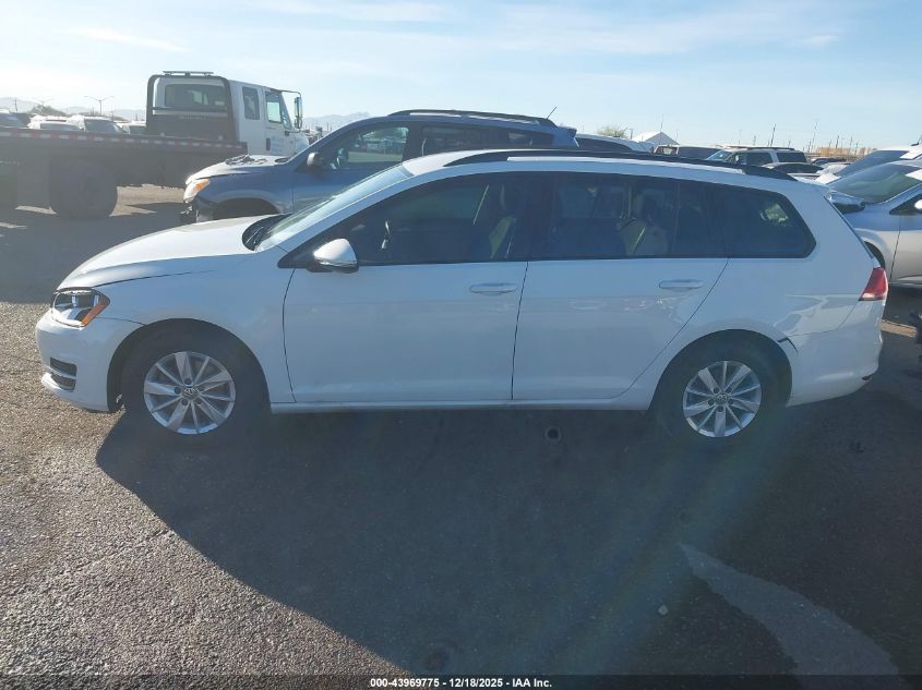 2017 Volkswagen Golf Sportwagen Tsi S/Tsi Se/Tsi Sel VIN: 3VWC17AU7HM542870 Lot: 43969775