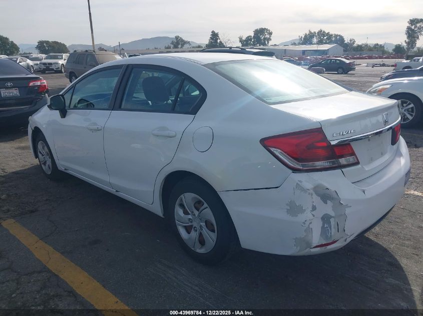 2013 Honda Civic Lx VIN: 19XFB2F53DE274261 Lot: 43969784