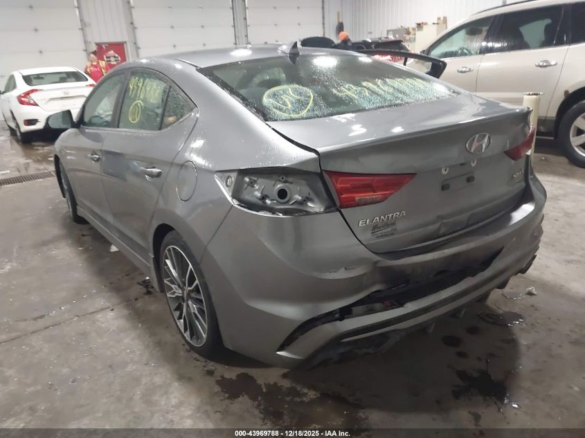 2018 Hyundai Elantra Sport VIN: KMHD04LB7JU530994 Lot: 43969788