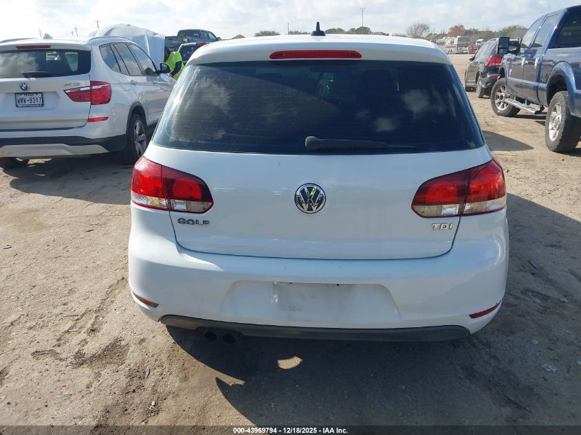 2011 Volkswagen Golf Tdi 4-Door VIN: WVWDM7AJ9BW177815 Lot: 43969794