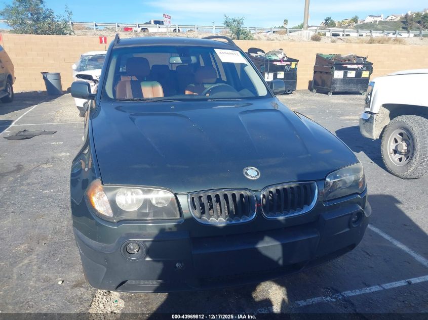 2005 BMW X3 3.0I VIN: WBXPA93475WA32050 Lot: 43969812