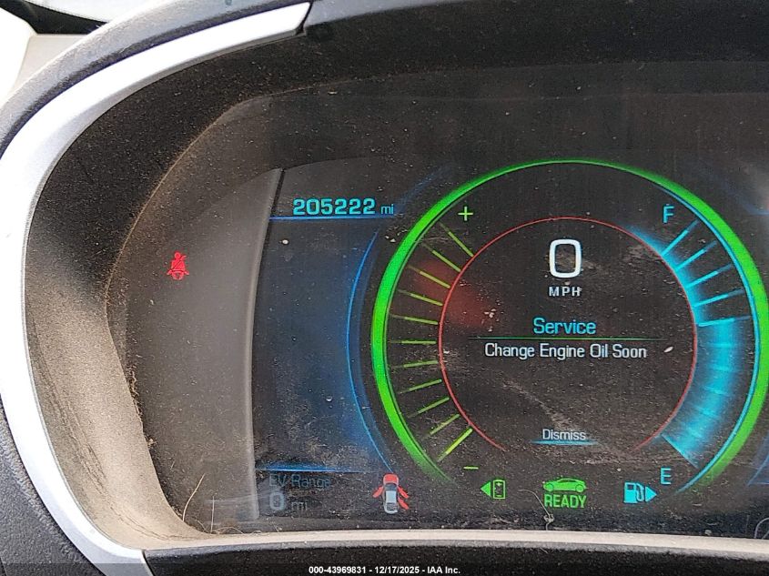 2017 Chevrolet Volt Lt VIN: 1G1RC6S59HU119947 Lot: 43969831