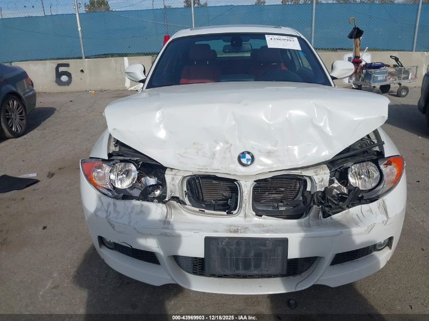 2013 BMW 128I VIN: WBAUP9C54DVS94405 Lot: 43969903