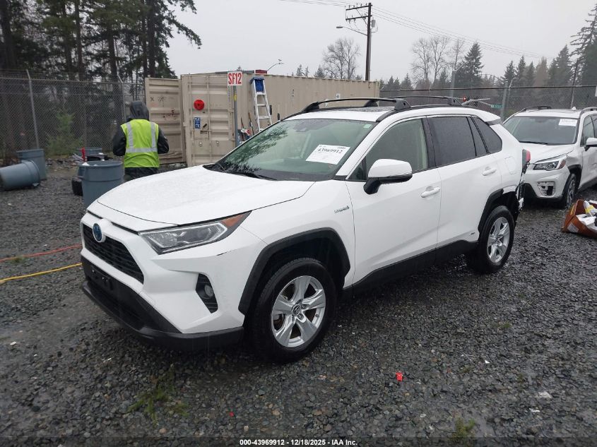 2019 Toyota Rav4 Hybrid Xle VIN: JTMRWRFV1KD035638 Lot: 43969912