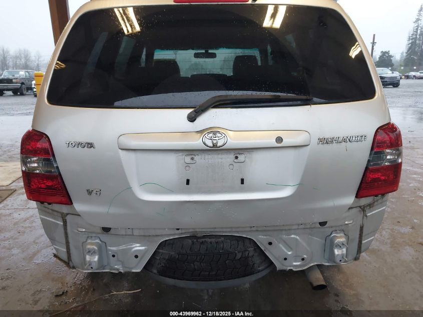 2006 Toyota Highlander V6 VIN: JTEGP21A760125563 Lot: 43969962