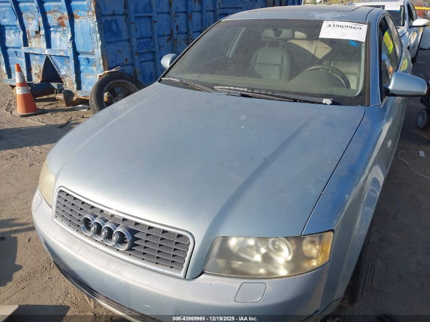 2002 Audi A4 3.0 VIN: WAUJT68E02A275876 Lot: 43969969