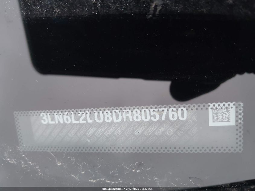 2013 Lincoln Mkz Hybrid VIN: 3LN6L2LU8DR805760 Lot: 43969986
