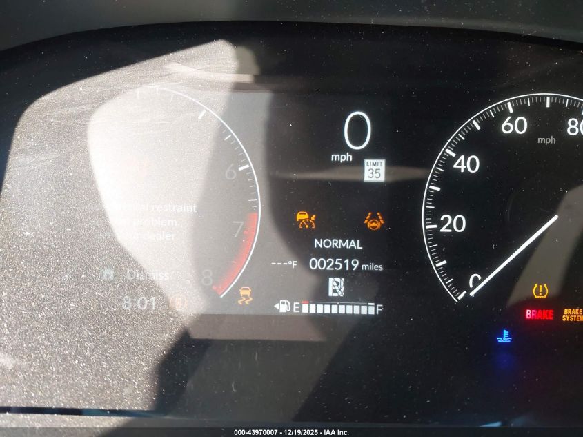 2026 Honda Hr-V 2Wd Sport VIN: 3CZRZ1H5XTM721733 Lot: 43970007