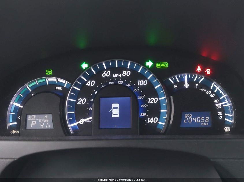 2012 Toyota Camry Hybrid Le VIN: 4T1BD1FK1CU022318 Lot: 43970012