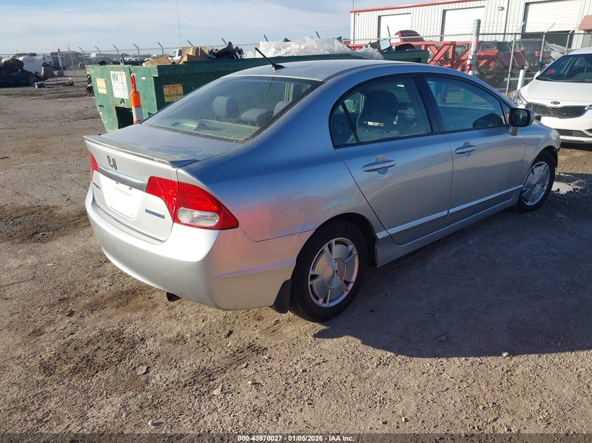 2010 HONDA CIVIC SEDAN 1.3L I-4 VVT, 93HP