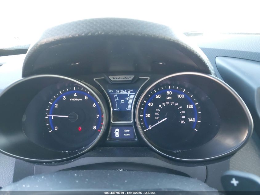 2013 Hyundai Veloster Turbo W/Black VIN: KMHTC6AE3DU174060 Lot: 43970039