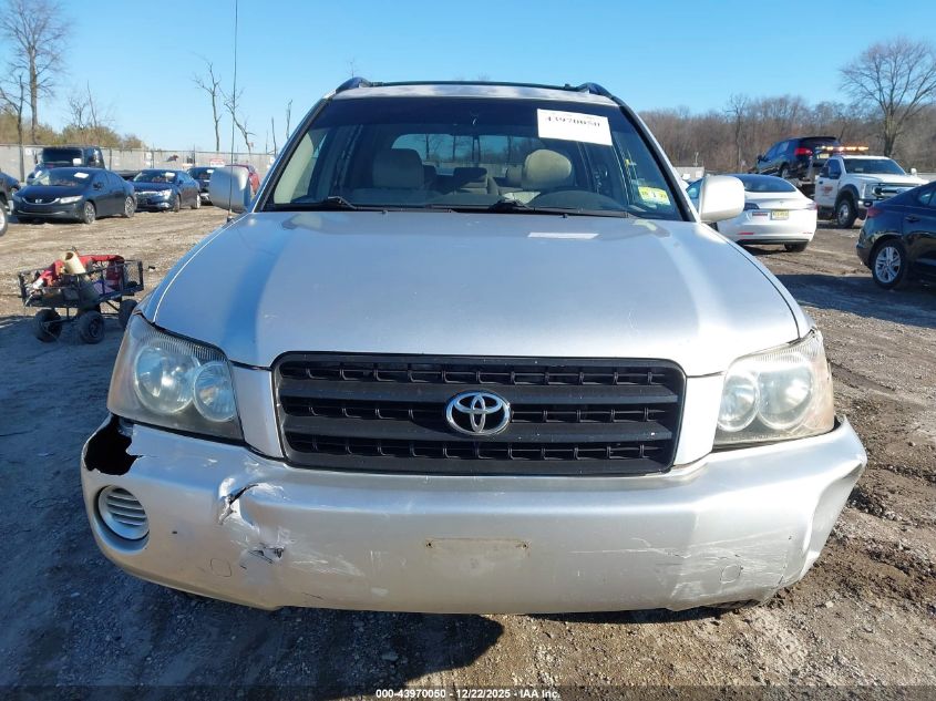 2002 Toyota Highlander V6 VIN: JTEHF21A820084667 Lot: 43970050