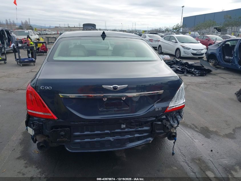 2017 Genesis G90 5.0 Ultimate VIN: KMHG54JH5HU025035 Lot: 43970074