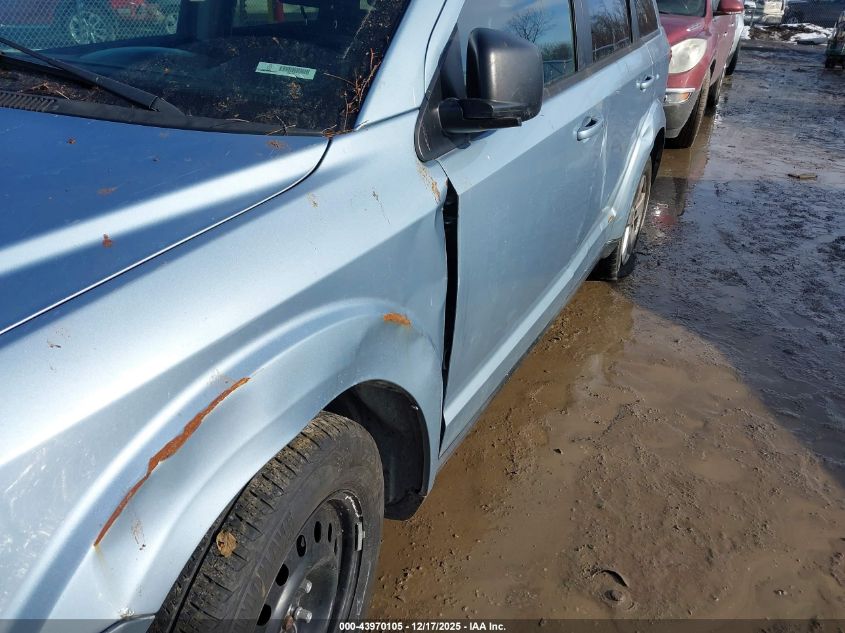 2013 Dodge Journey Se VIN: 3C4PDCAB9DT509601 Lot: 43970105