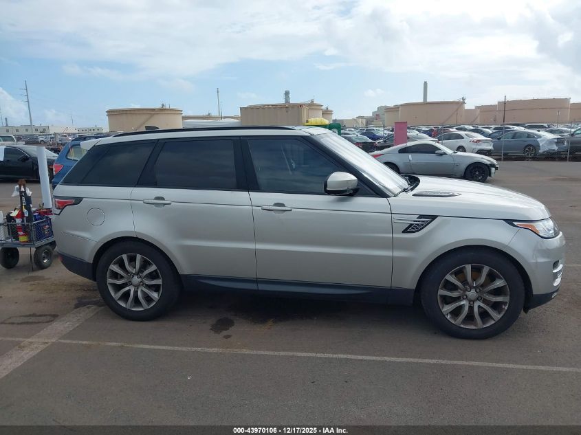 2017 Land Rover Range Rover Sport 3.0L V6 Supercharged Hse VIN: SALWR2FV9HA690408 Lot: 43970106