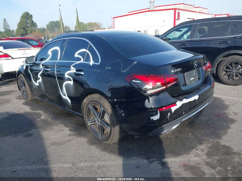 2022 Mercedes-Benz A 220 VIN: W1K3G4EB4NJ335831 Lot: 43970125