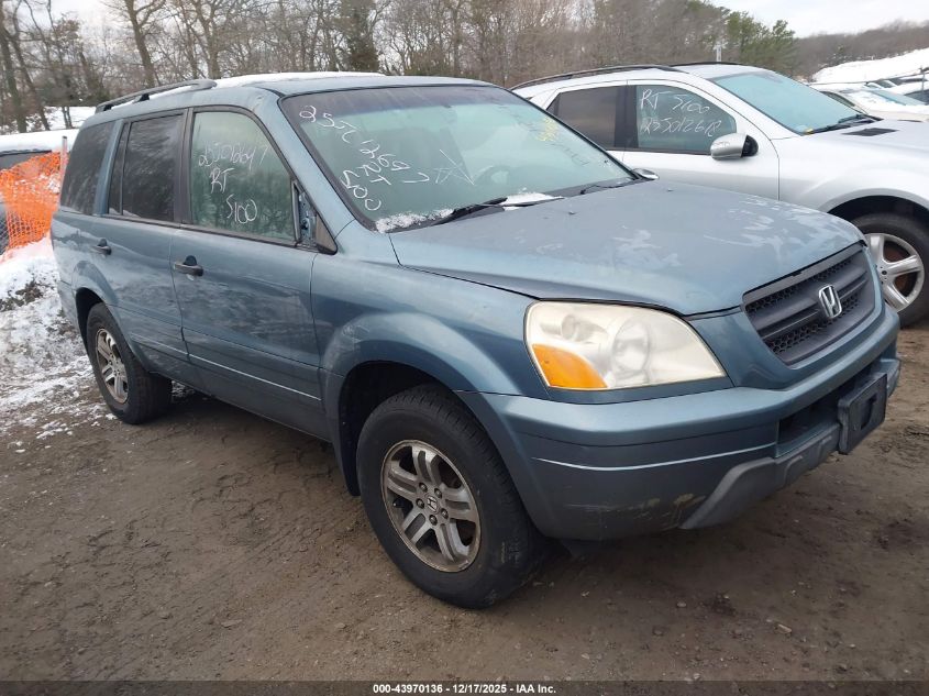 2005 Honda Pilot Ex-L VIN: 5FNYF186X5B067620 Lot: 43970136