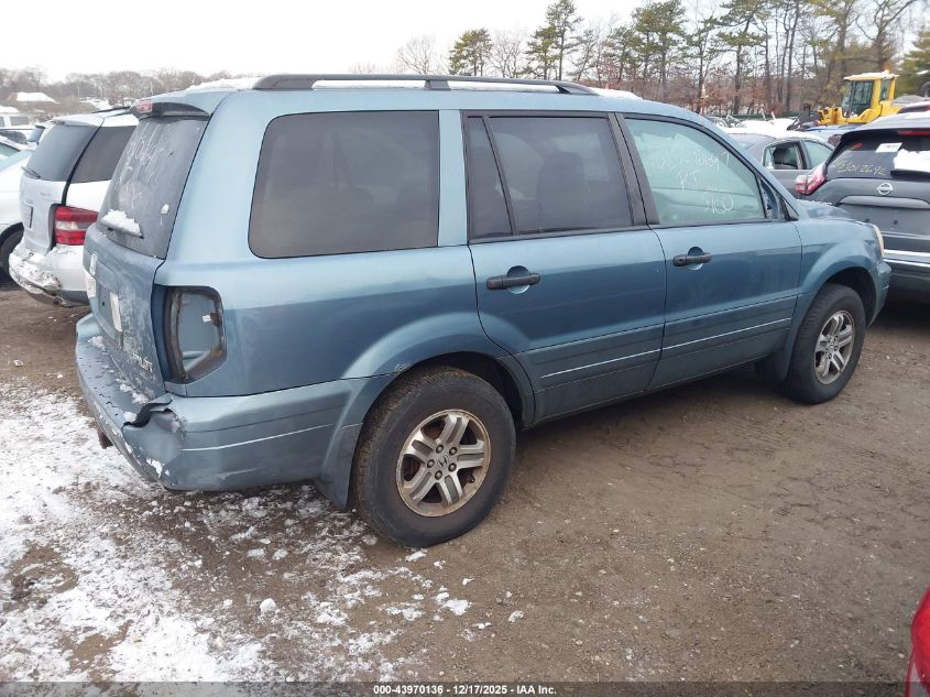 2005 Honda Pilot Ex-L VIN: 5FNYF186X5B067620 Lot: 43970136
