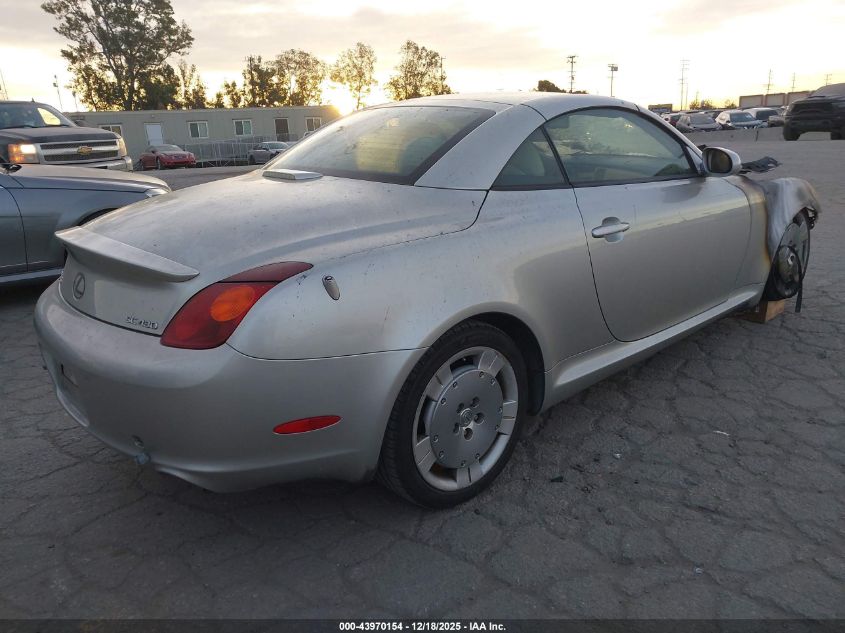 2002 Lexus Sc 430 VIN: JTHFN48Y420006253 Lot: 43970154