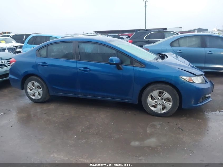 2013 Honda Civic Lx VIN: 2HGFB2F55DH549537 Lot: 43970173