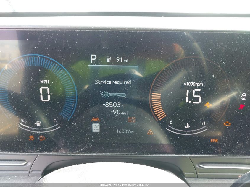 2024 Hyundai Kona Sel VIN: KM8HB3ABXRU182810 Lot: 43970187