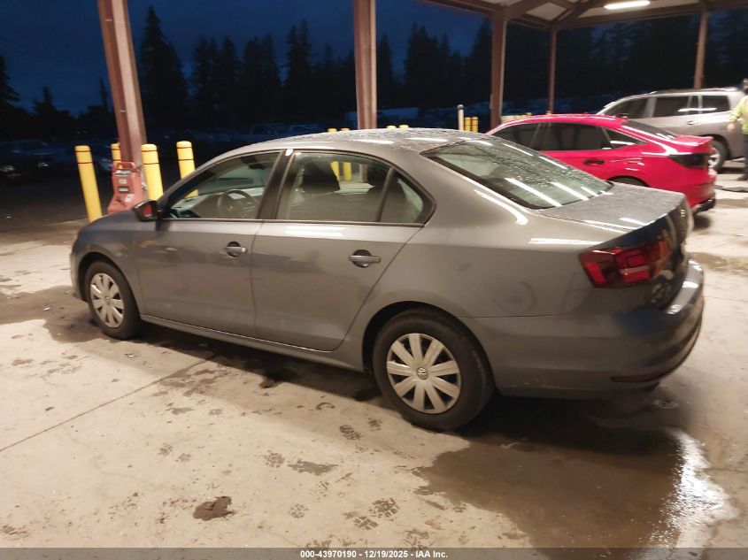 2016 Volkswagen Jetta 1.4T S VIN: 3VW267AJ5GM394445 Lot: 43970190