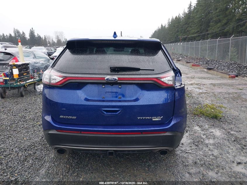 2015 Ford Edge Titanium VIN: 2FMPK4K98FBC27175 Lot: 43970197