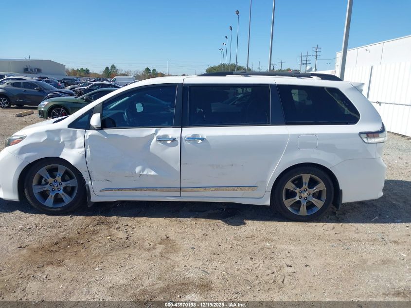 2015 Toyota Sienna Se 8 Passenger VIN: 5TDXK3DC7FS685327 Lot: 43970198