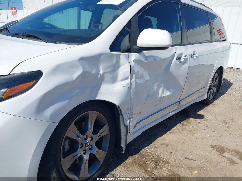 2015 Toyota Sienna Se 8 Passenger VIN: 5TDXK3DC7FS685327 Lot: 43970198