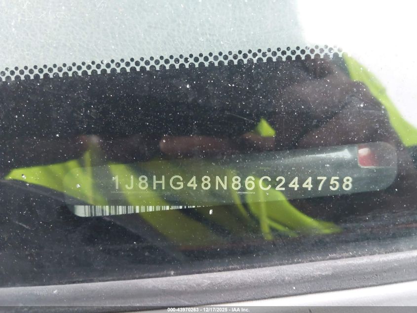 2006 Jeep Commander VIN: 1J8HG48N86C244758 Lot: 43970263