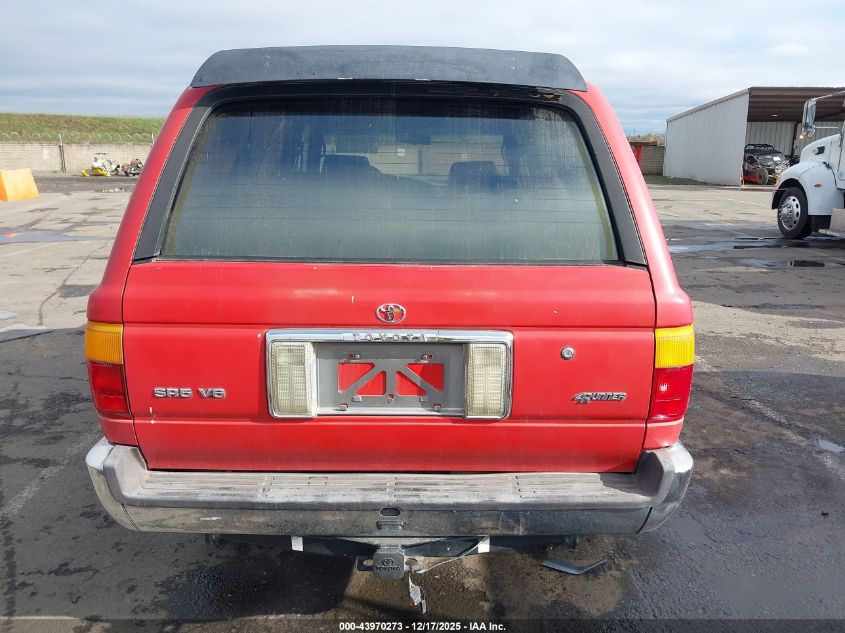 1993 Toyota 4Runner Vn39 Sr5 VIN: JT3VN39W8P0109708 Lot: 43970273