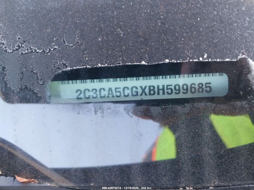 2011 Chrysler 300 Limited VIN: 2C3CA5CGXBH599685 Lot: 43970274