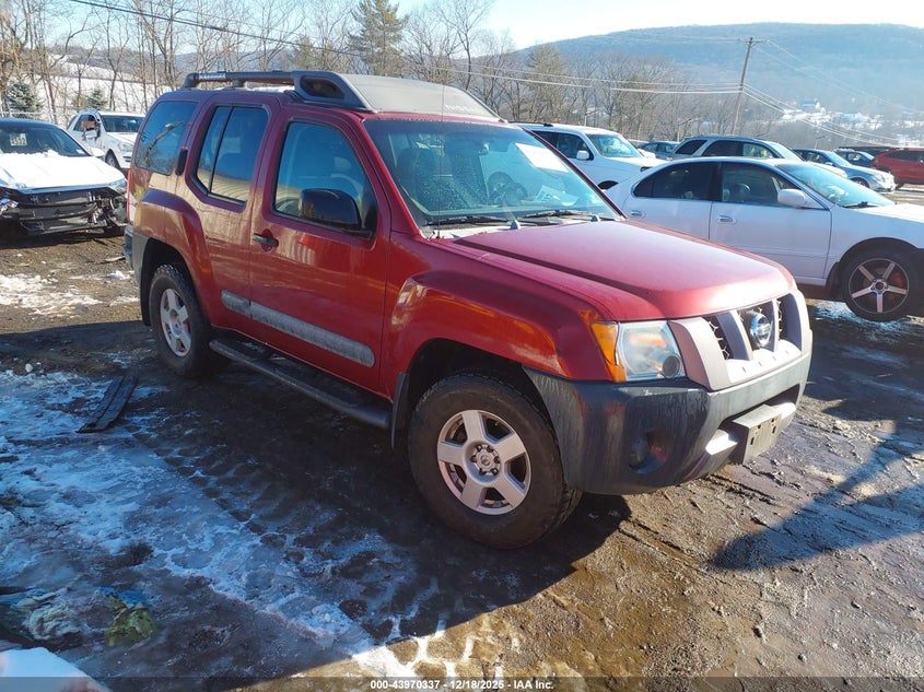 2005 NISSAN XTERRA Maroon VIN: 5N1AN08W55C658218