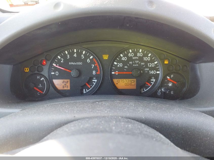 2005 Nissan Xterra S VIN: 5N1AN08W55C658218 Lot: 43970337