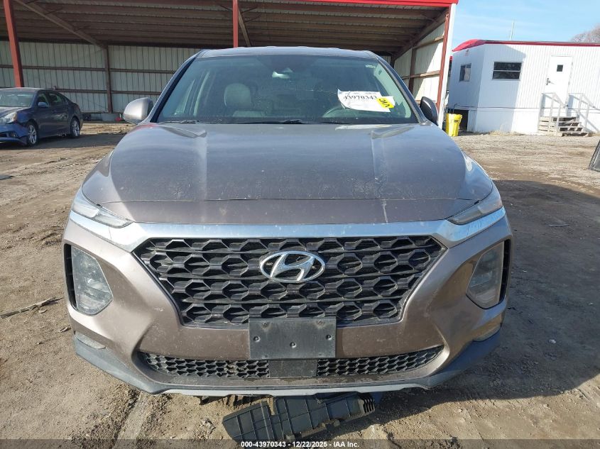 2019 Hyundai Santa Fe Sel VIN: 5NMS3CAD9KH044827 Lot: 43970343