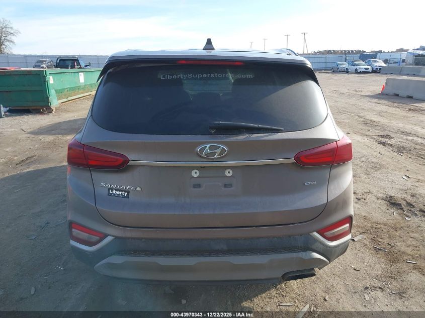 2019 Hyundai Santa Fe Sel VIN: 5NMS3CAD9KH044827 Lot: 43970343