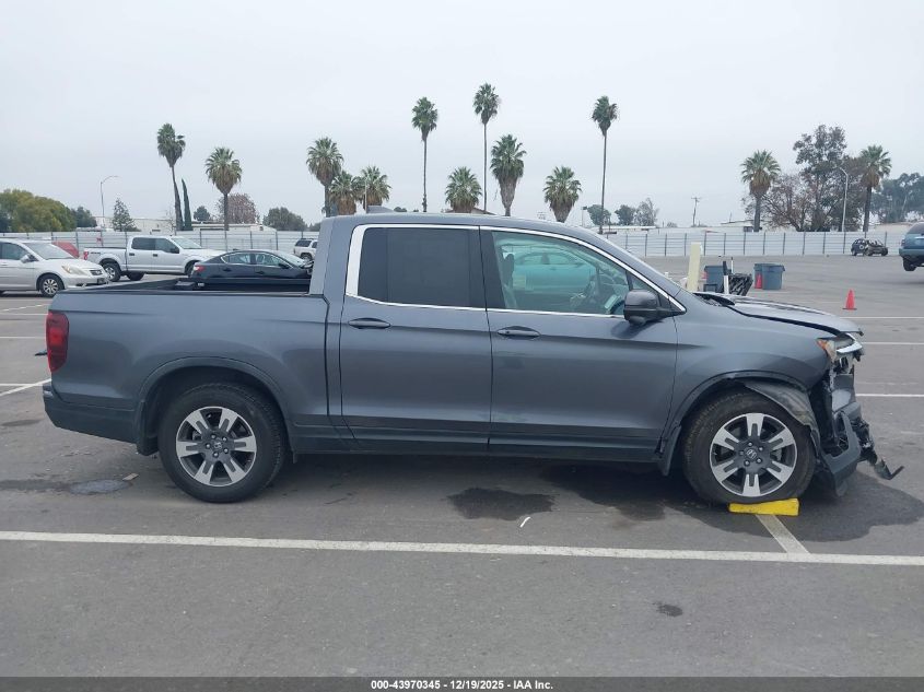 2018 Honda Ridgeline Rtl-T VIN: 5FPYK2F62JB002153 Lot: 43970345